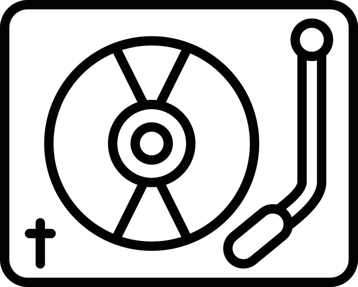 Turntable Icon Style vector