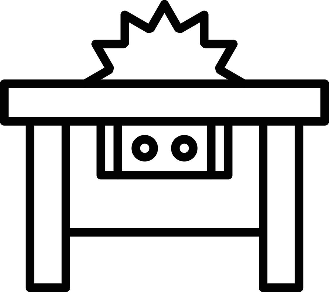 Table Saw Icon Style vector