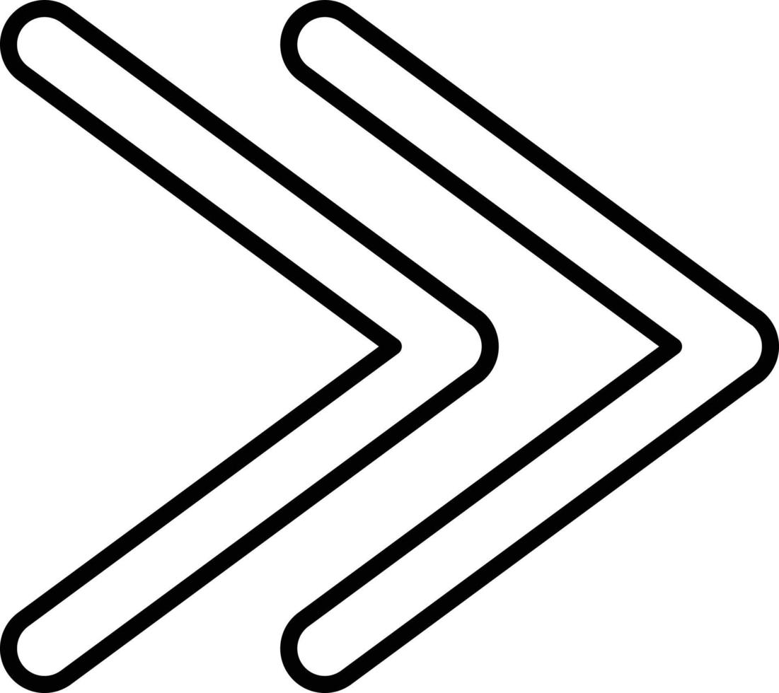 Double Arrow Icon Style vector