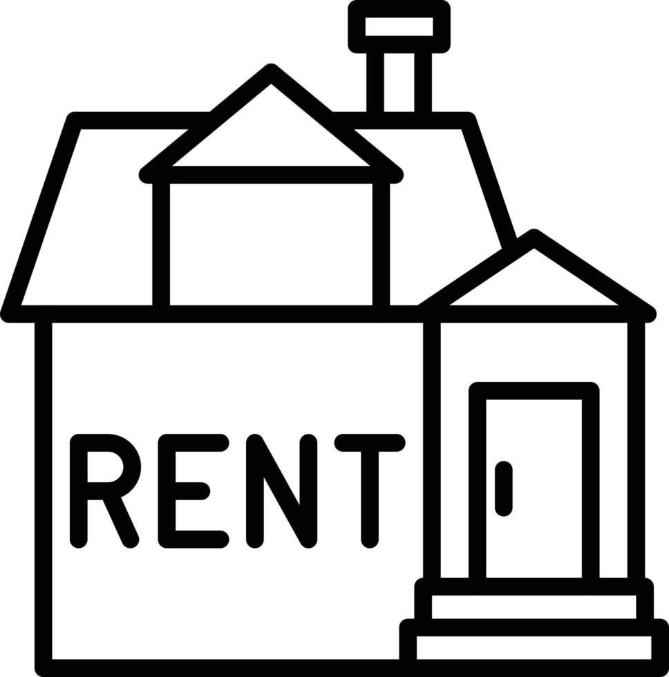 House Rent Icon Style vector