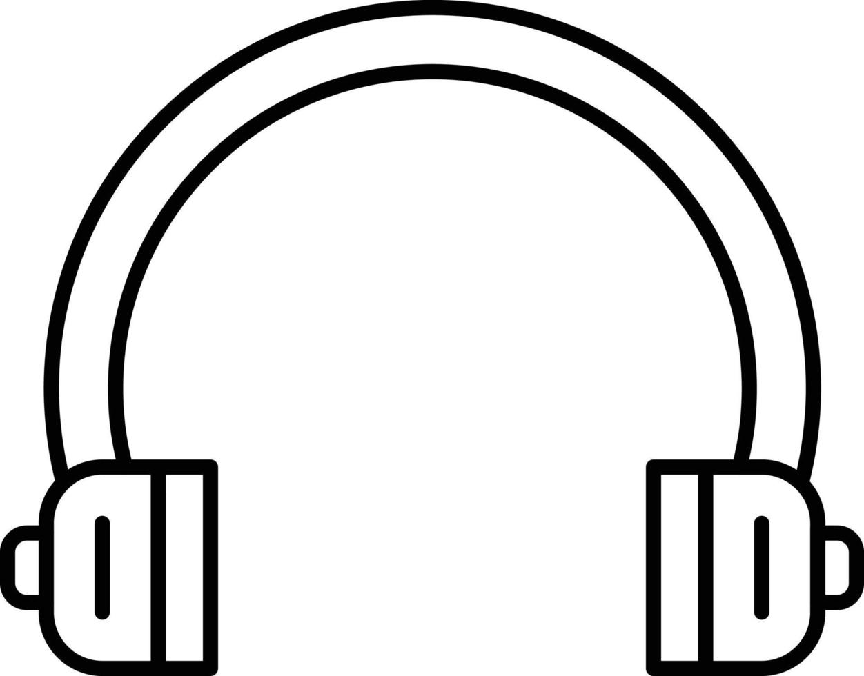 estilo de icono de auriculares vector