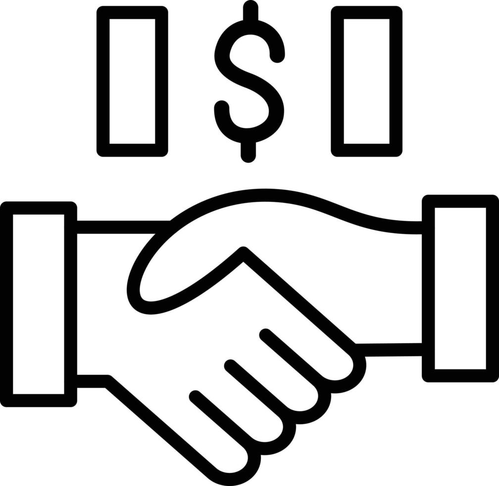 Deal Icon Style vector