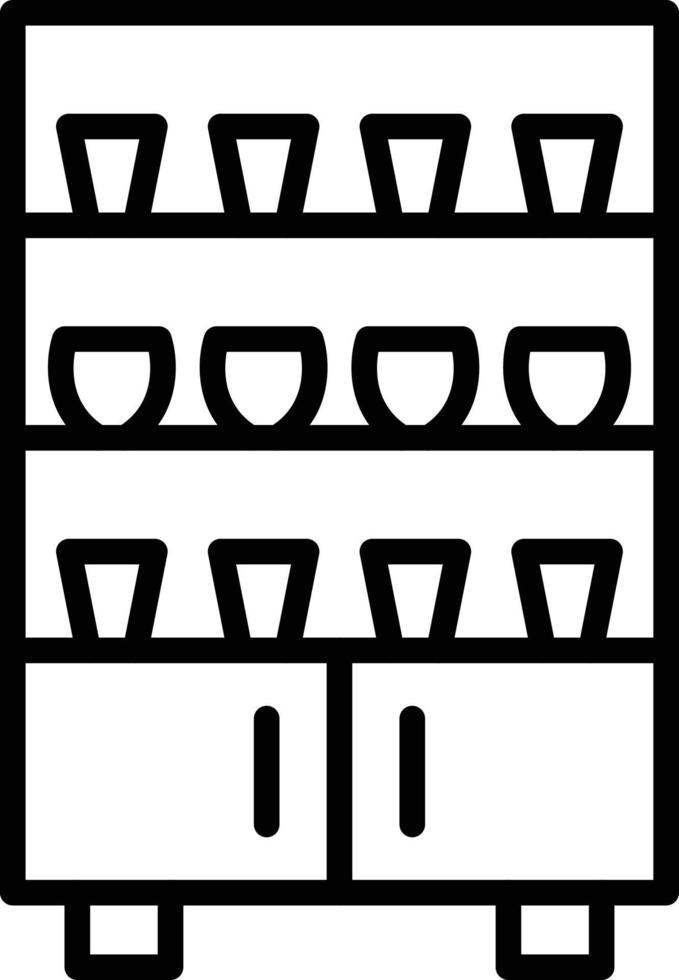 Cupboard Icon Style vector