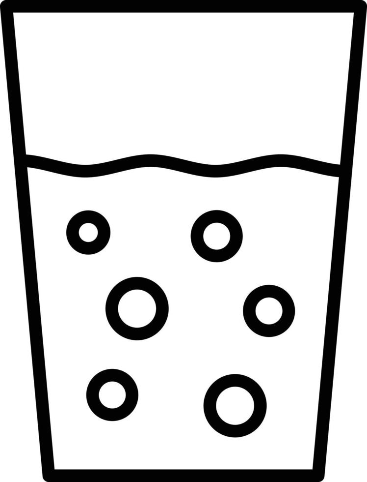 Water Glass Icon Style vector