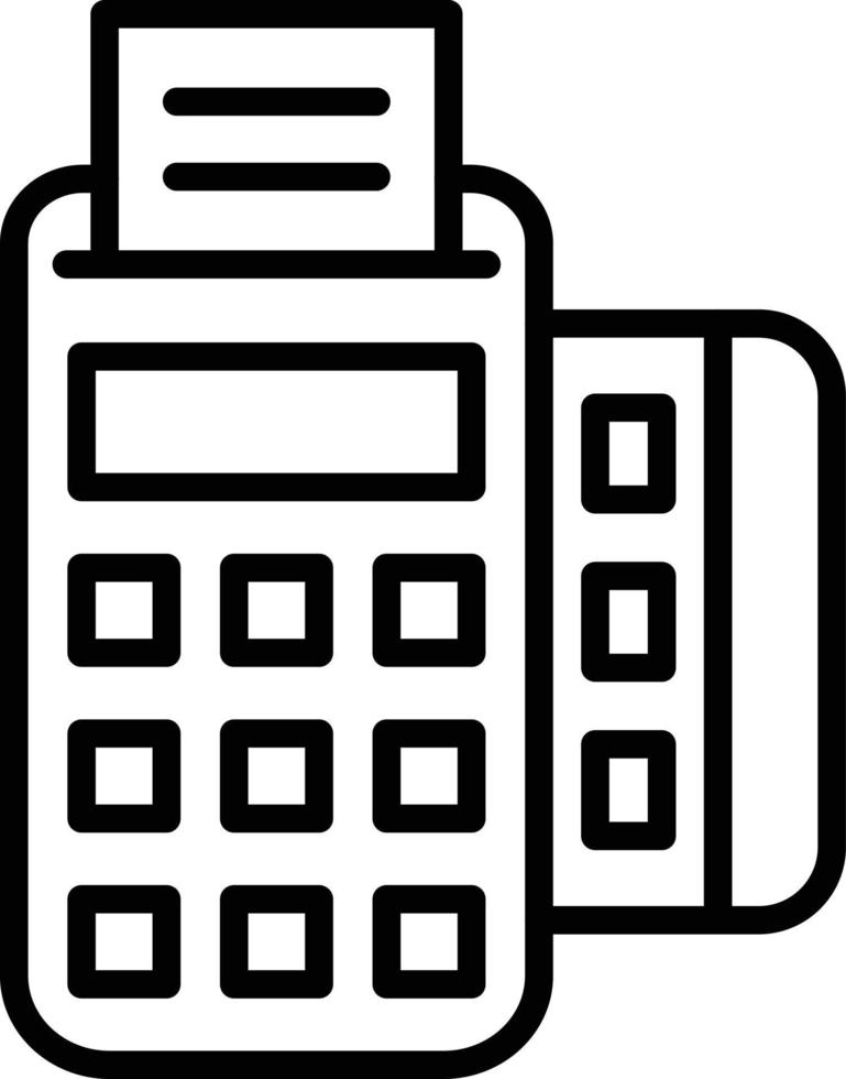 Pos Terminal Icon Style vector