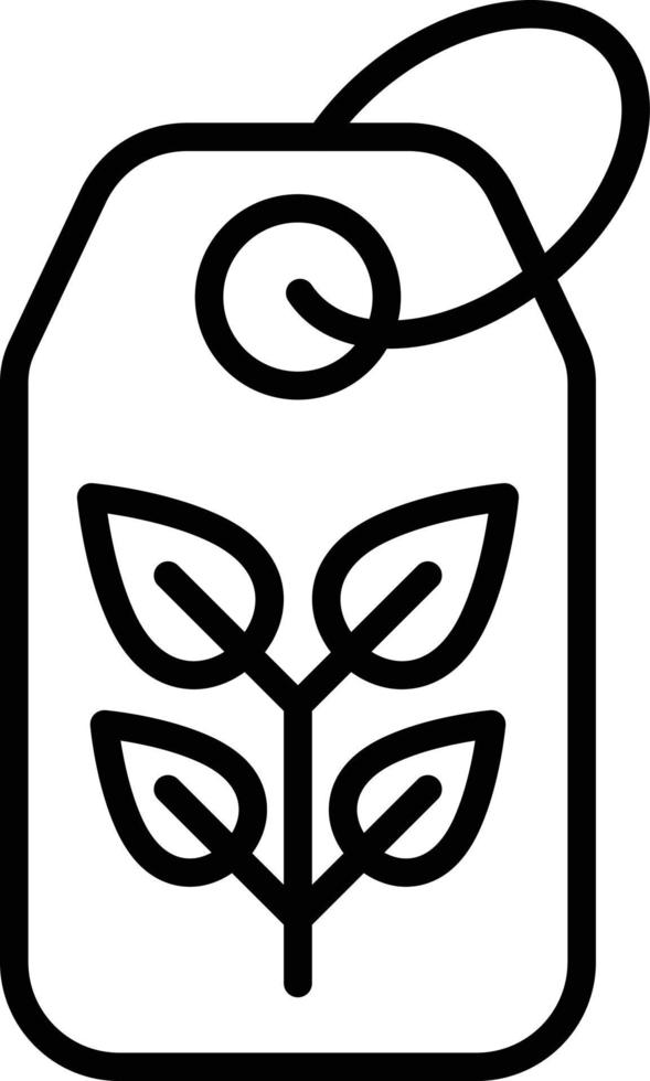 Eco Tag Icon Style vector