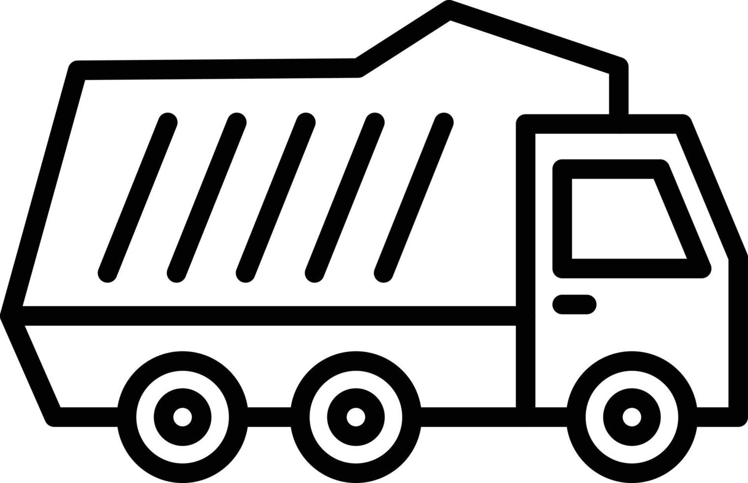 Dump Truck Icon Style vector