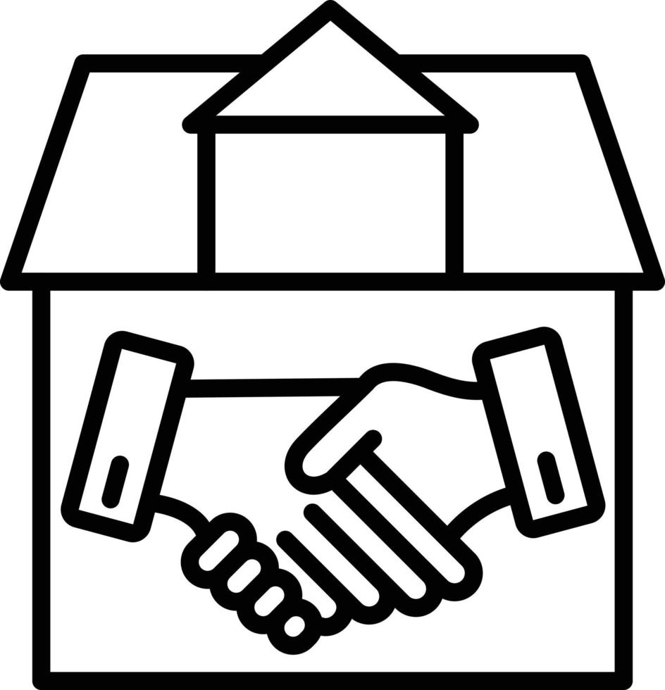House Deal Icon Style vector