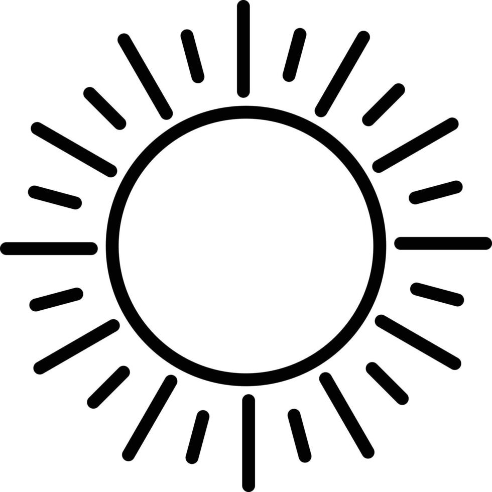 Sun Icon Style vector