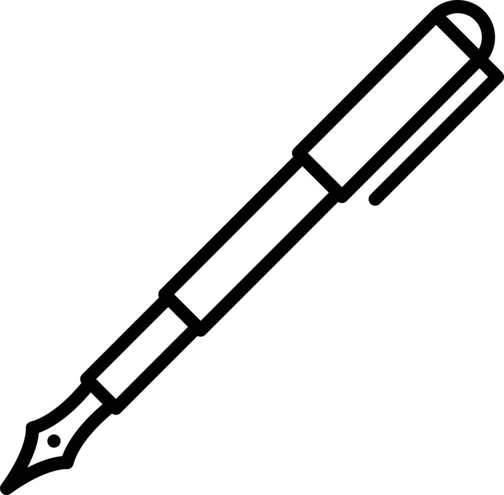 Fountain Pen Icon Style vector