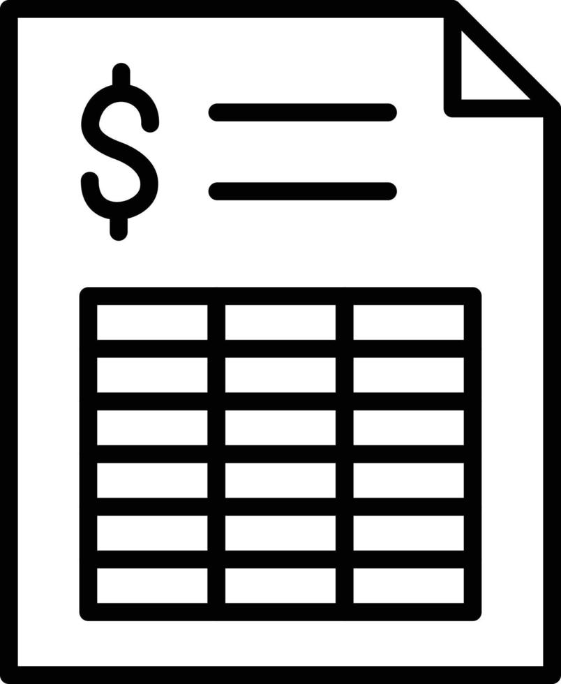 Spreadsheet Icon Style vector