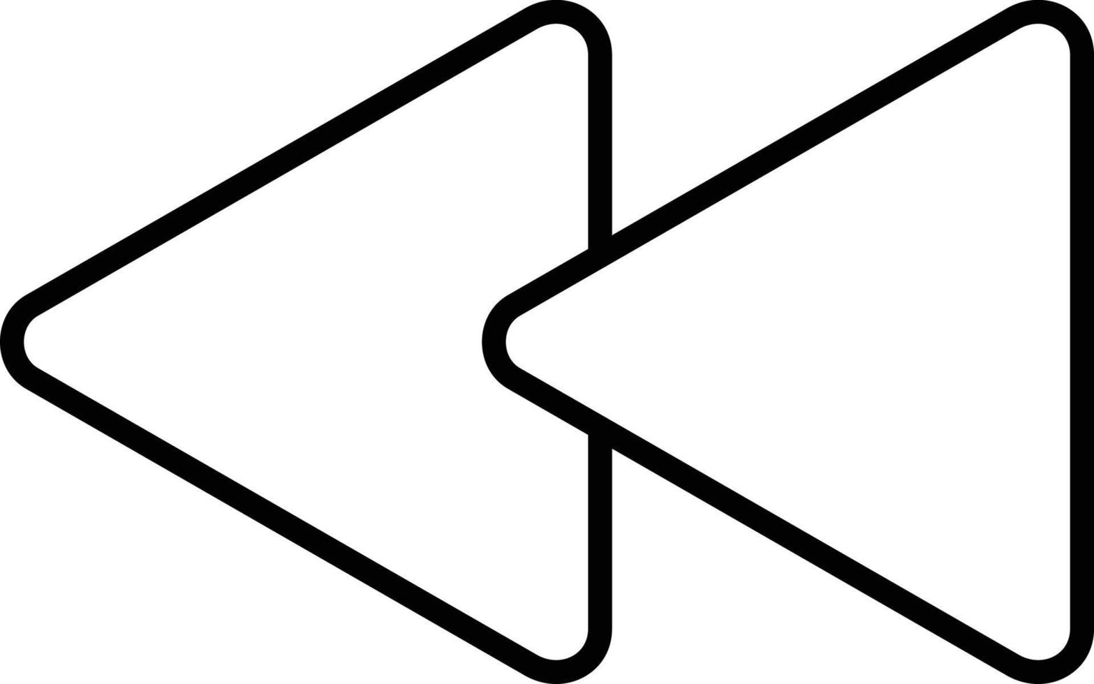 Backward Icon Style vector