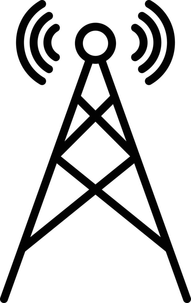 estilo de icono de antena de radio 5101283 Vector en Vecteezy