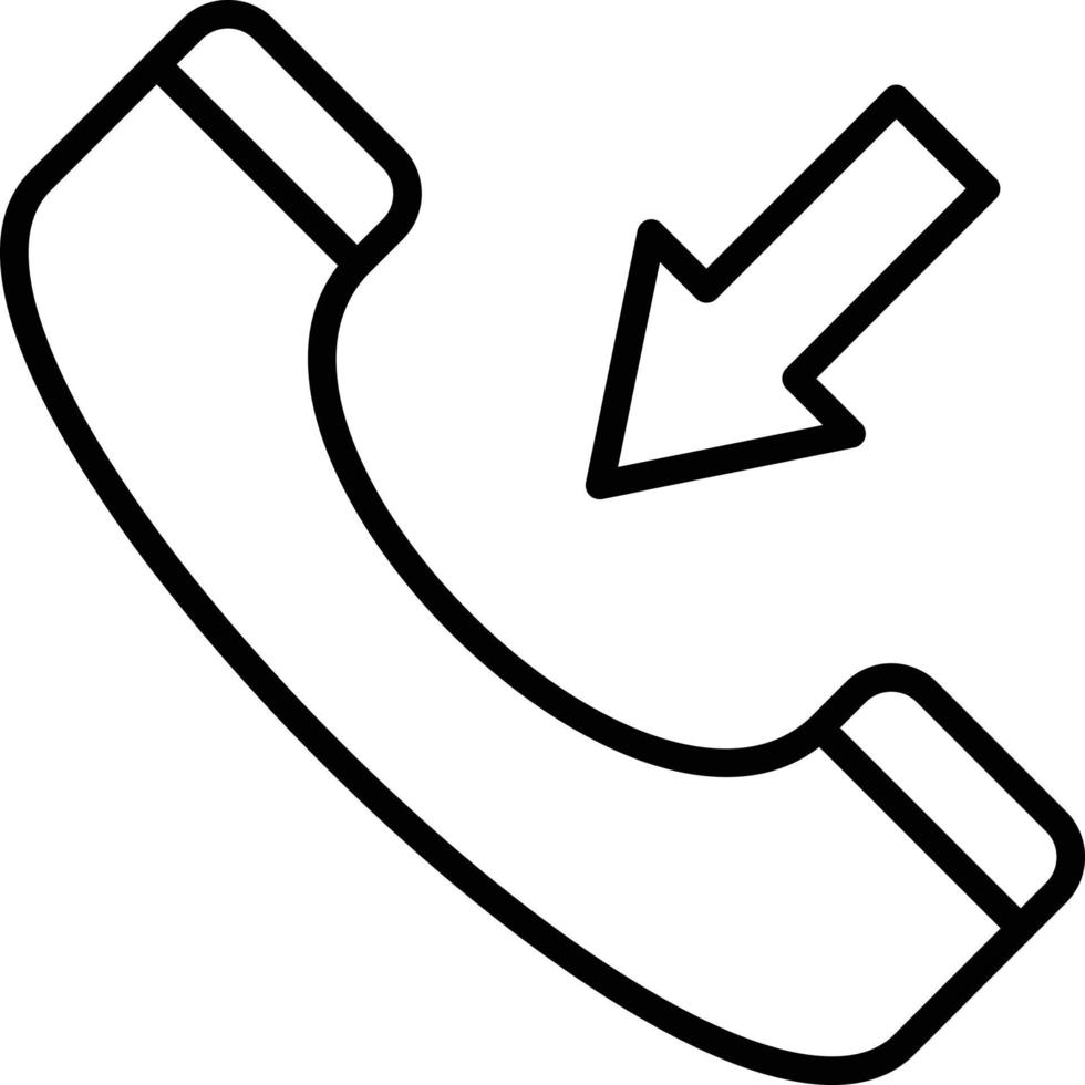 Incoming Call Icon Style vector