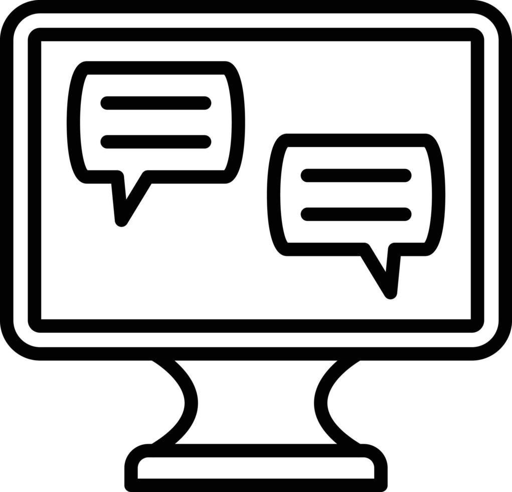 Ecommerce Chat Icon Style vector