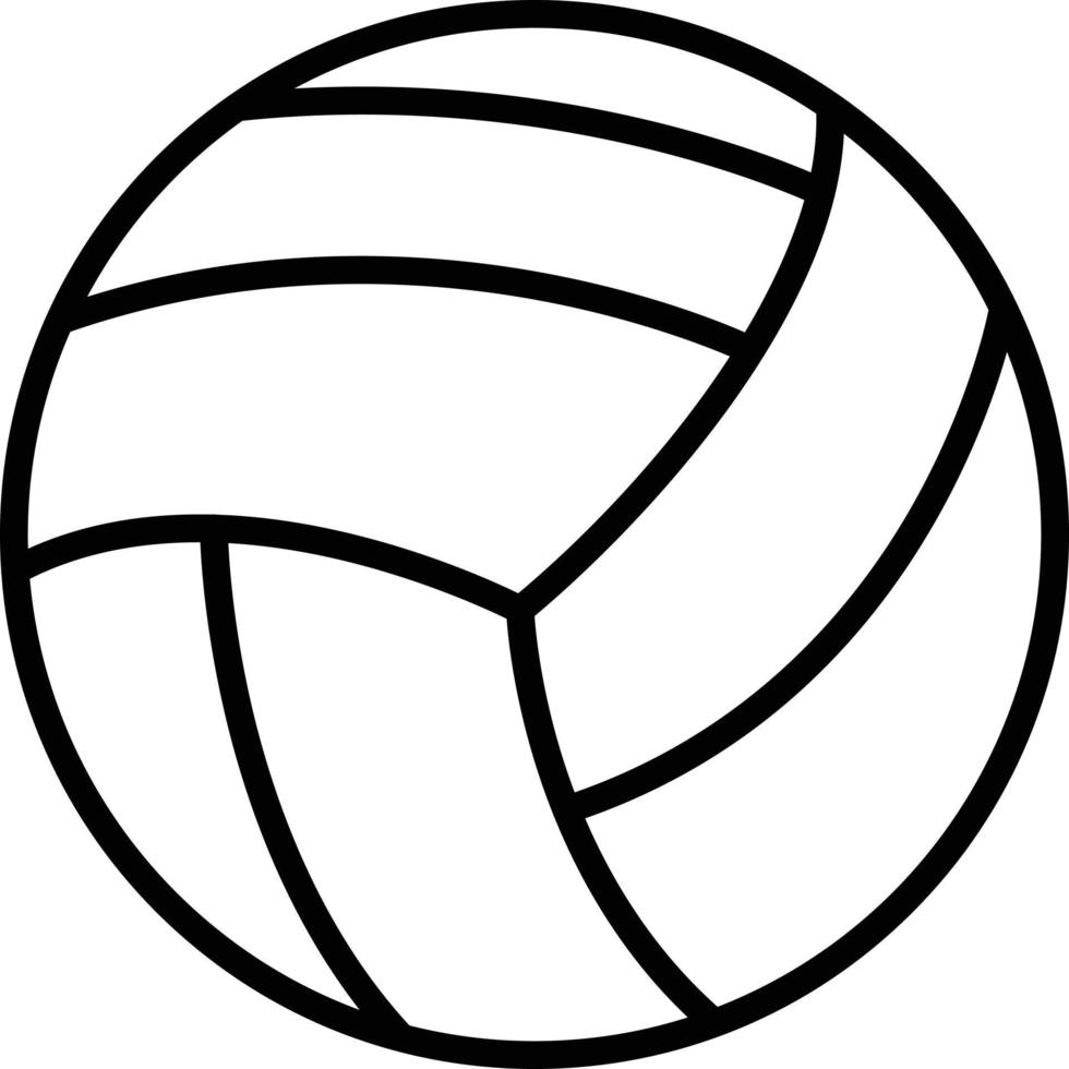 estilo de icono de voleibol vector