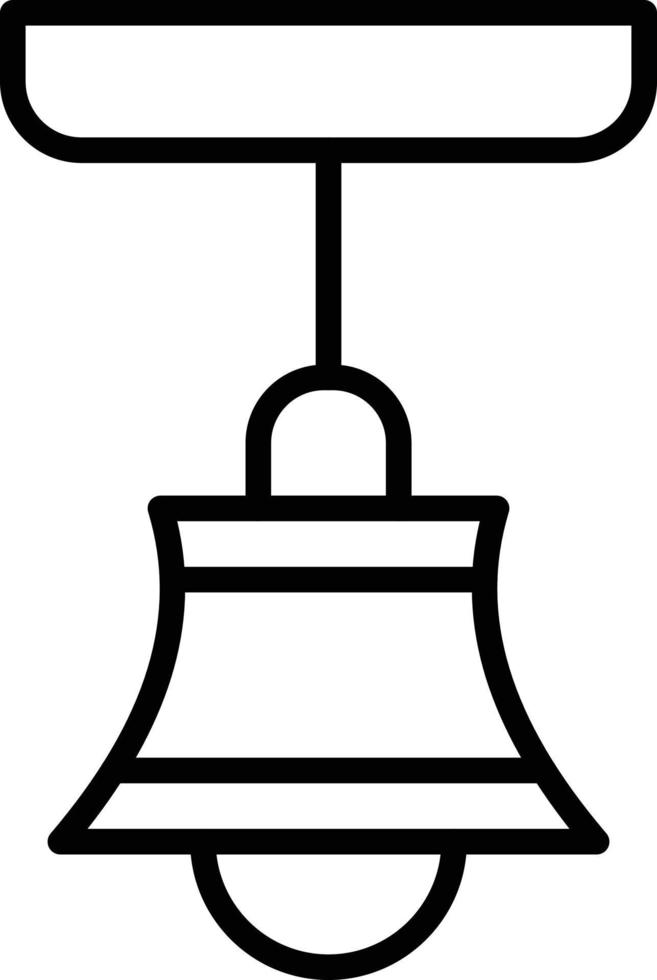 Hang Lamp Icon Style vector