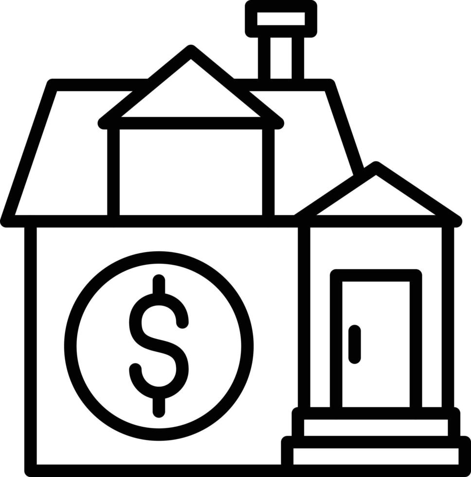 House Loan Icon Style vector