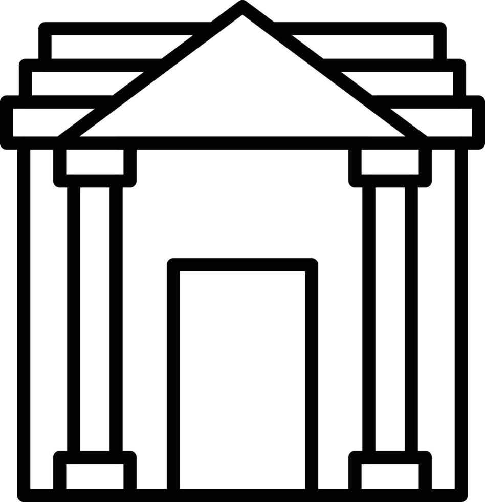 Bank Icon Style vector