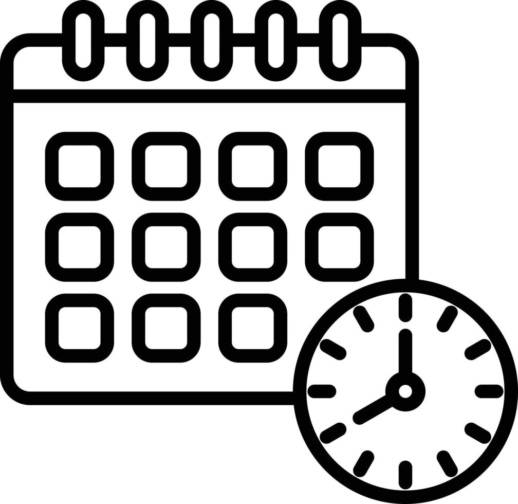 Schedule Icon Style vector