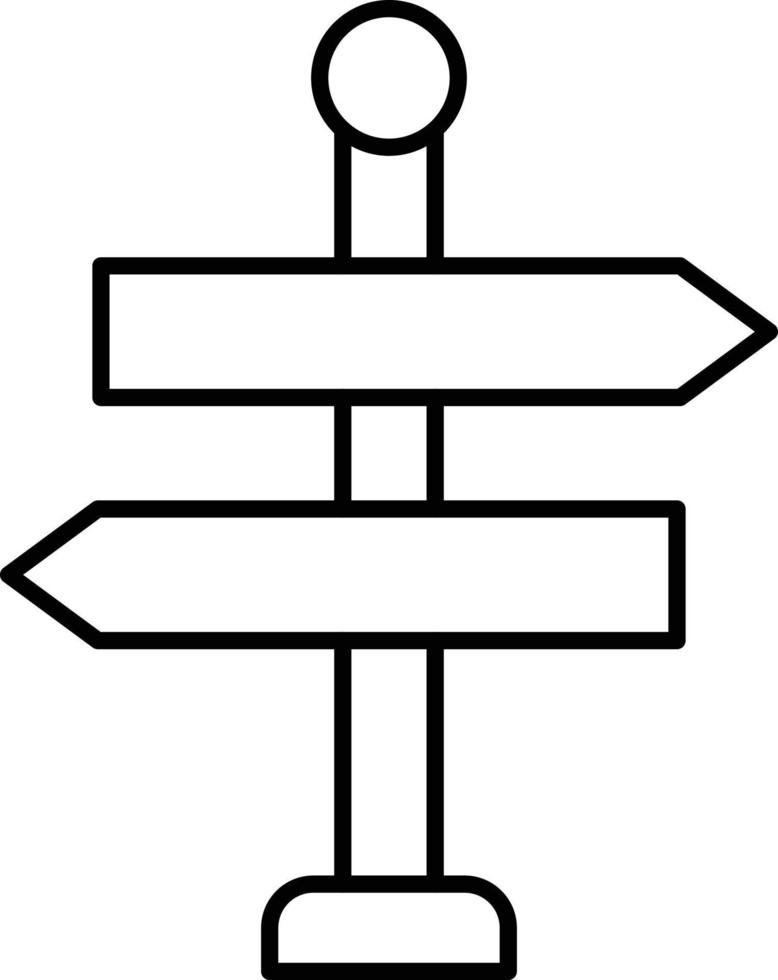 Sign Board Icon Style vector