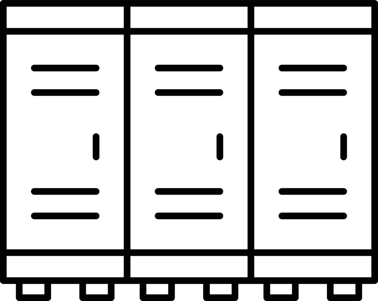 Lockers Icon Style vector