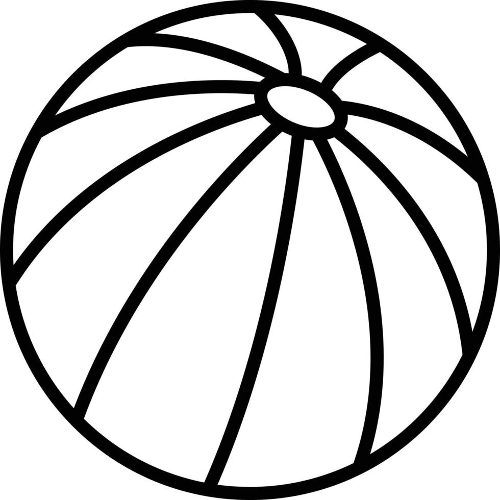 Beach Ball Icon Style vector