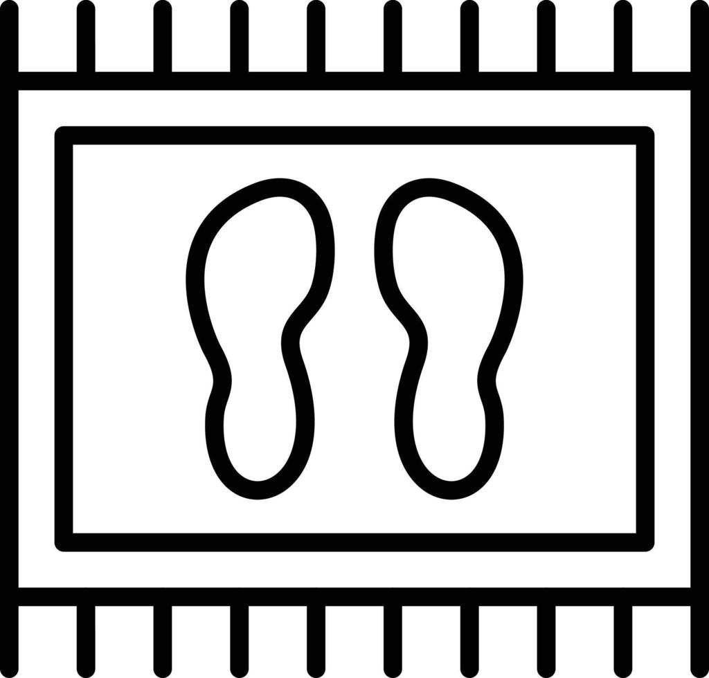 Door Mat Icon Style vector