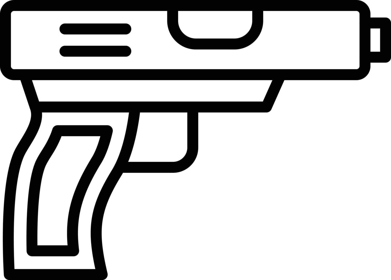 estilo de icono de pistola vector