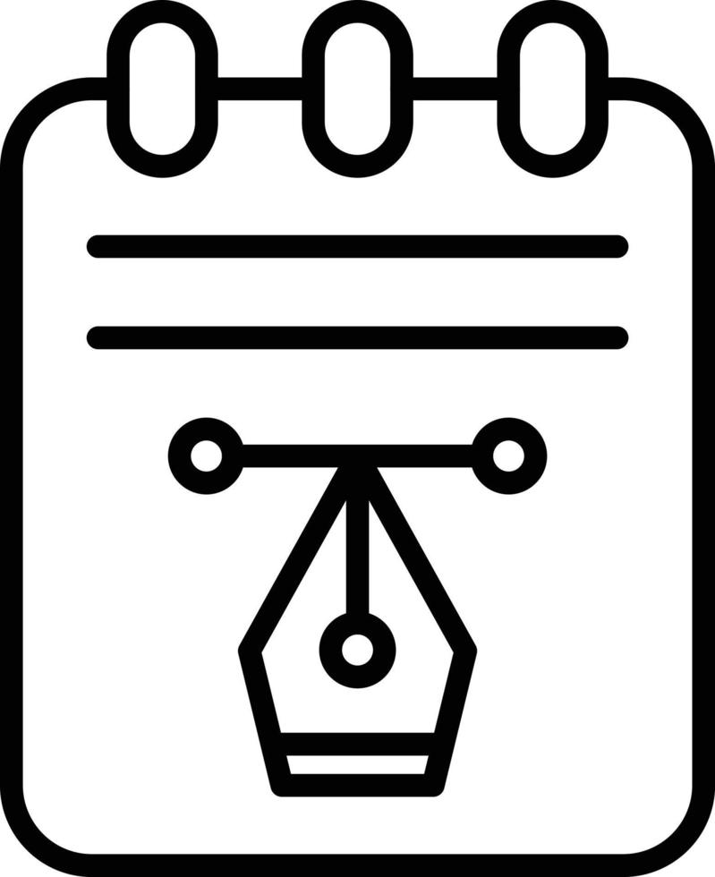 Notepad Icon Style vector