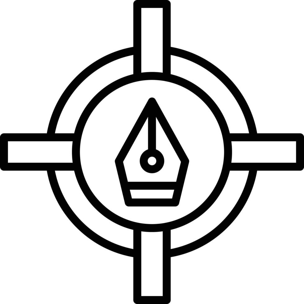 Target Icon Style vector