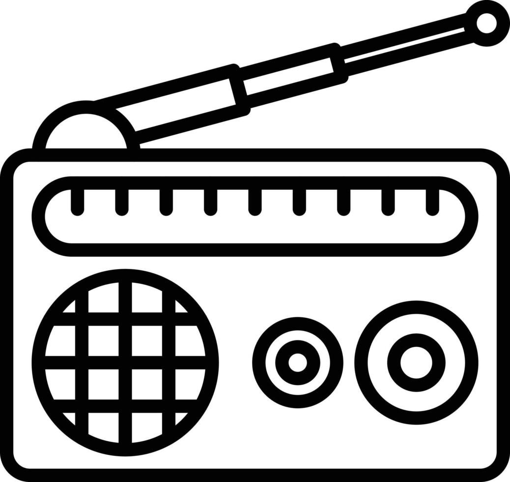 Radio Icon Style vector