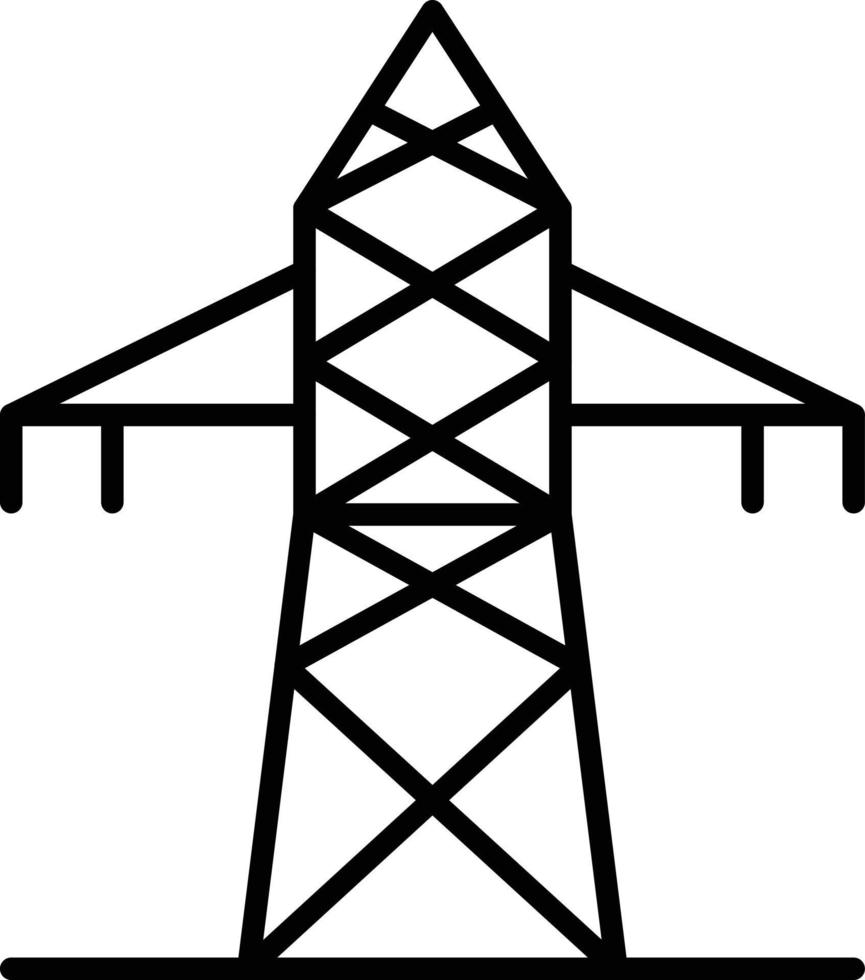 Electric Tower Icon Style vector