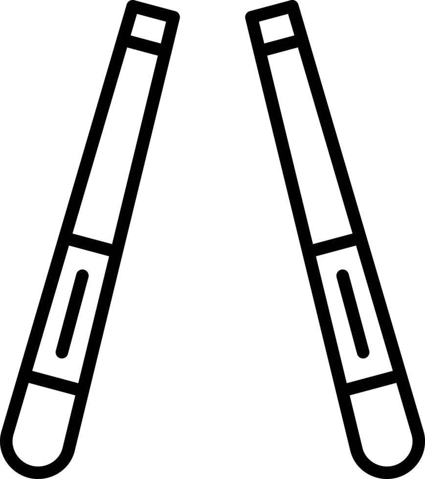 Chopsticks Icon Style vector