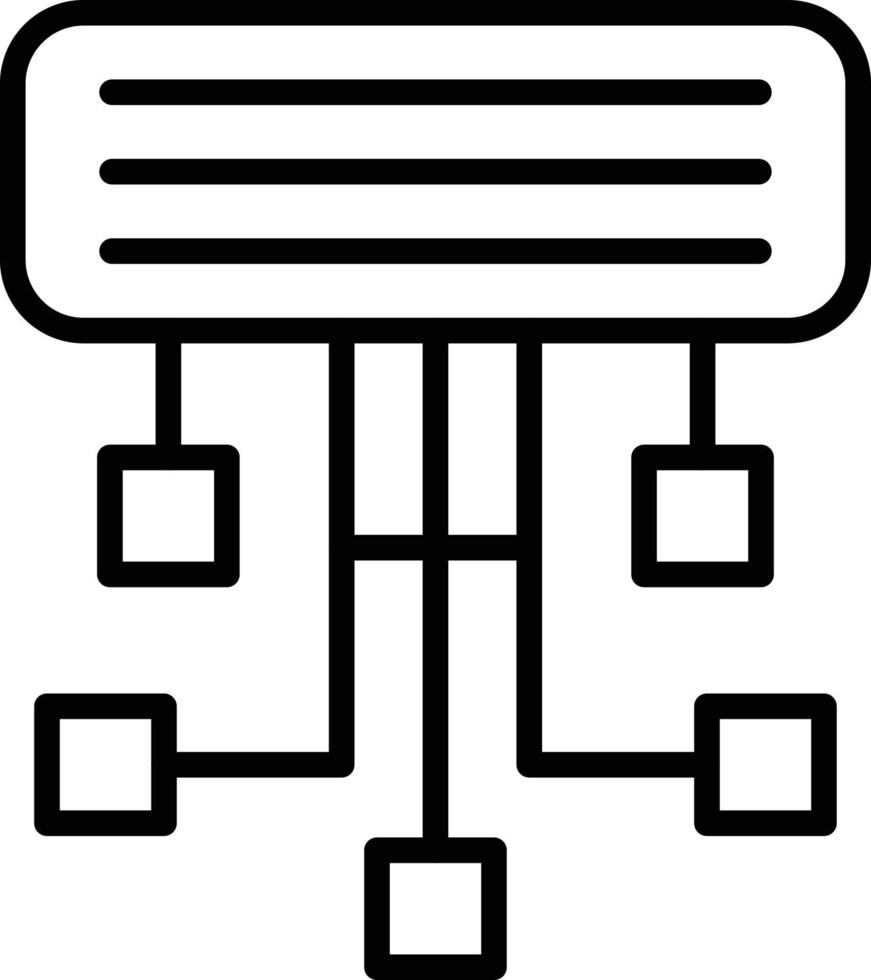 Sitemap Icon Style vector