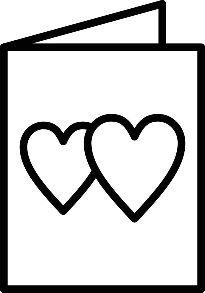 Wedding Card Icon Style vector