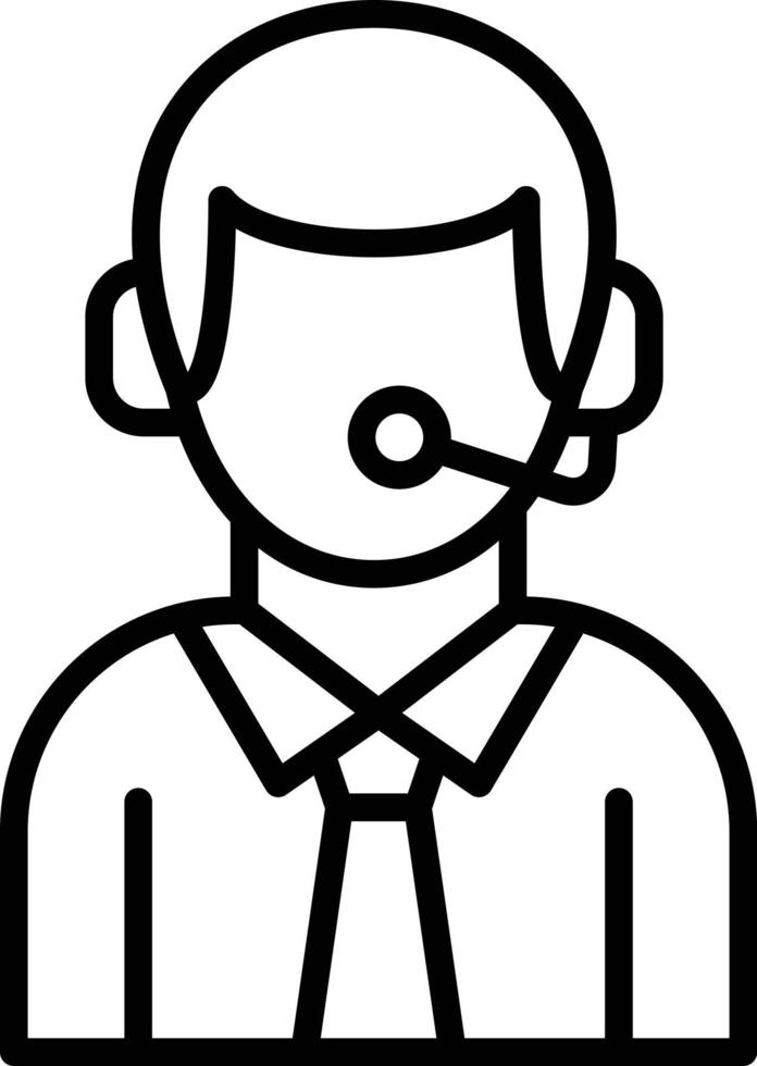 Telemarketer Icon Style vector