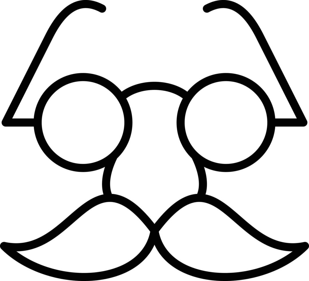Fun Glasses Icon Style vector