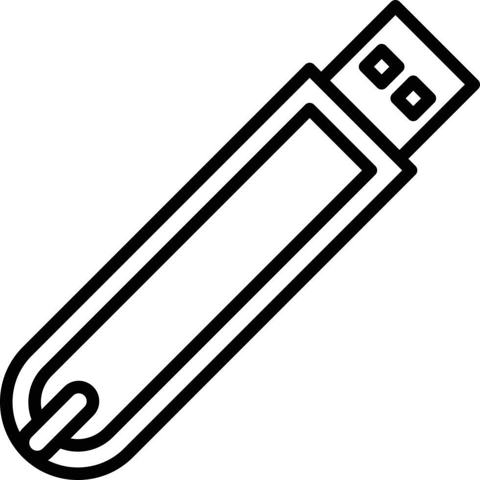 Flash Drive Icon Style vector