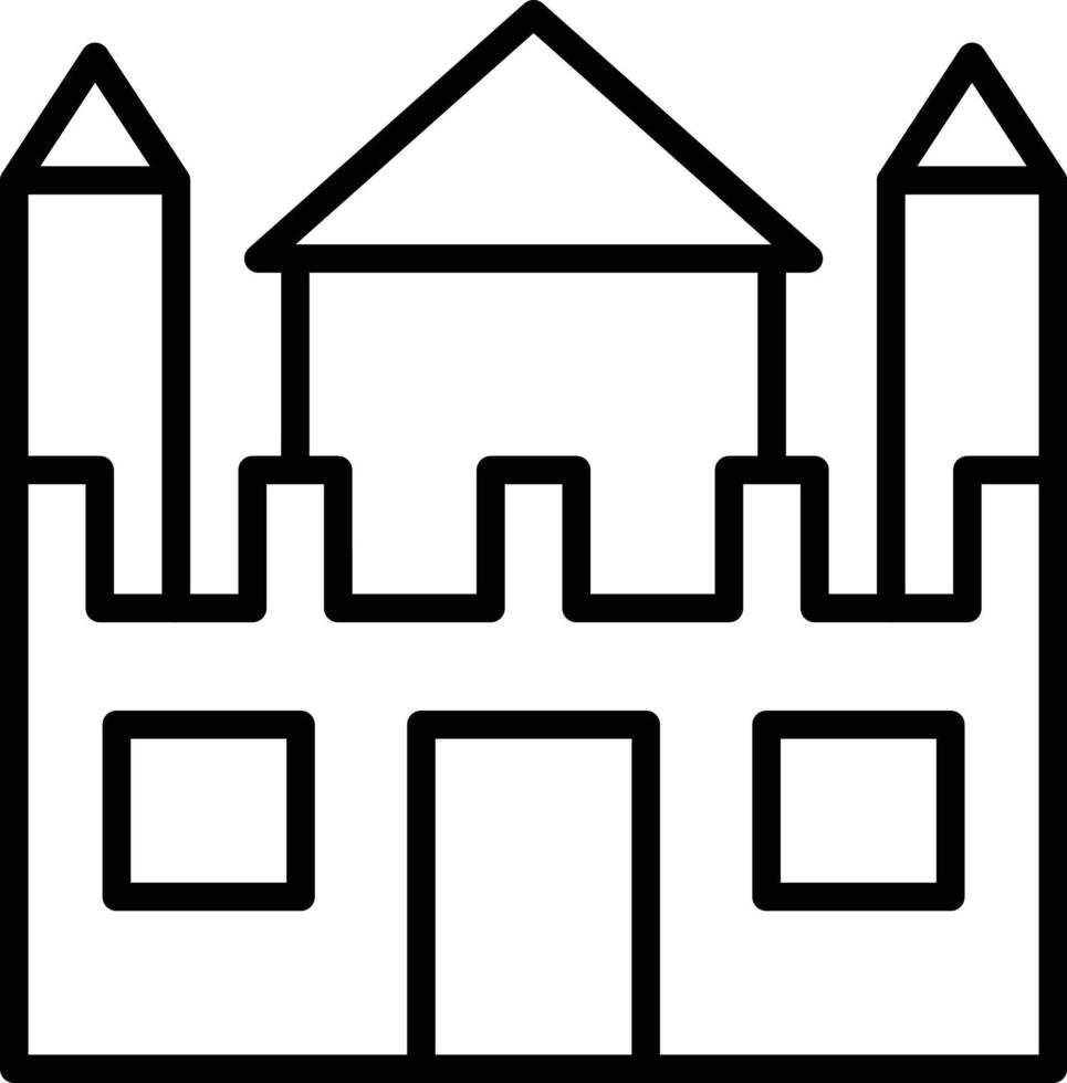 Sand Castle Icon Style vector