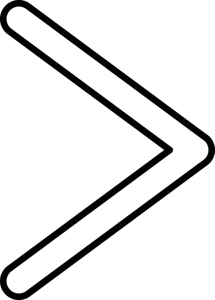Right Chevron Icon Style vector