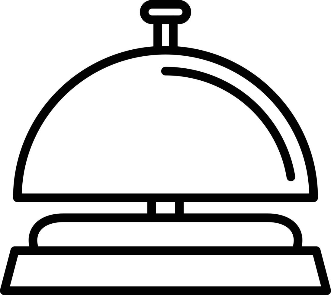 Reception Bell Icon Style vector