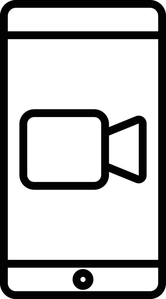 Video Call Icon Style vector