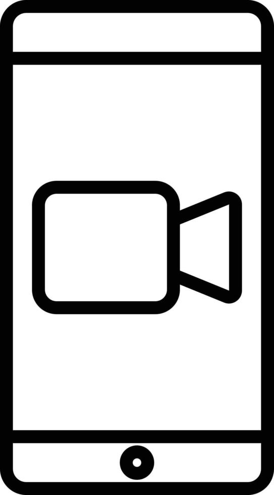 Video Call Icon Style vector