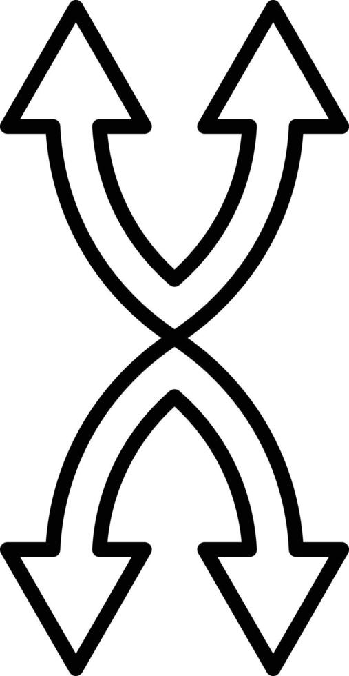 Opposite Arrow Icon Style vector