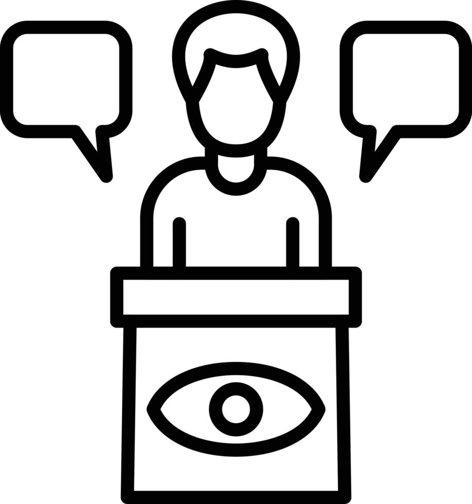 Eye Witness Icon Style vector