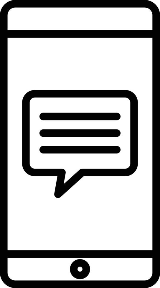 Mobile Message Icon Style vector