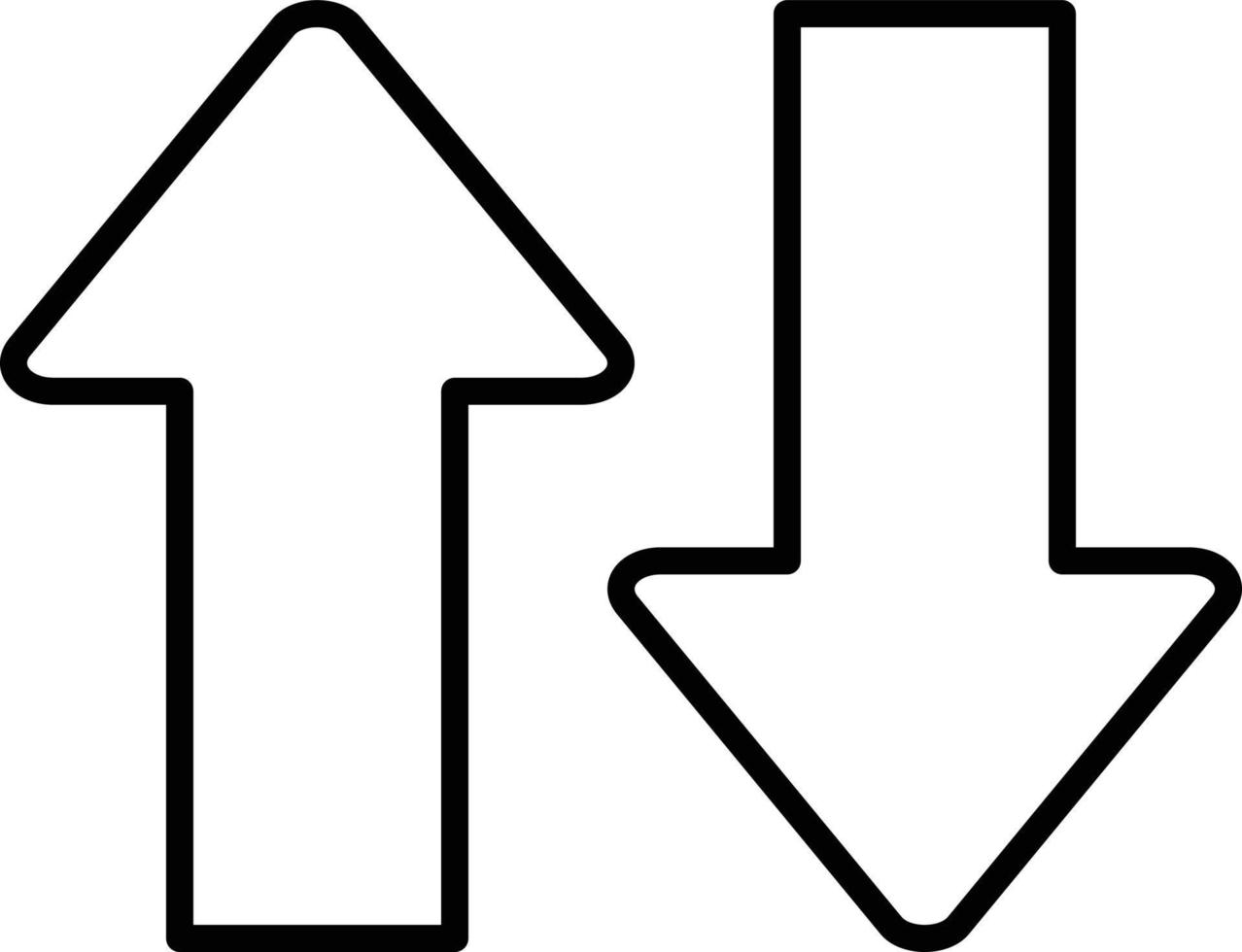 Up Down Icon Style vector