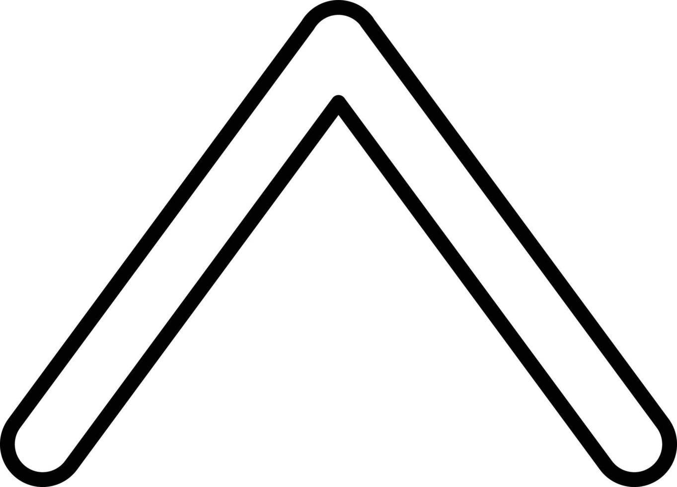 Up Chevron Icon Style vector