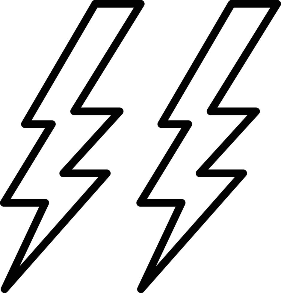 Thunder Icon Style vector